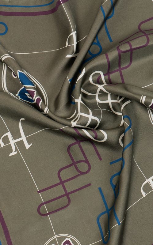 HÉST Annie Silk Scarf Small Sea Turtle