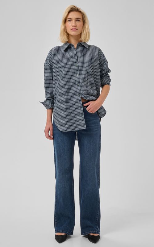 My Essential Wardrobe 05 The Louis 139 Wide Jeans Dk Blue Retro Wash