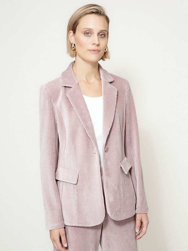 Catnoir Cord Blazer Pudder Rosa