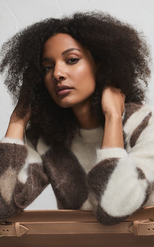 Pia Tjelta Fred Sweater Brown/Beige/Cream