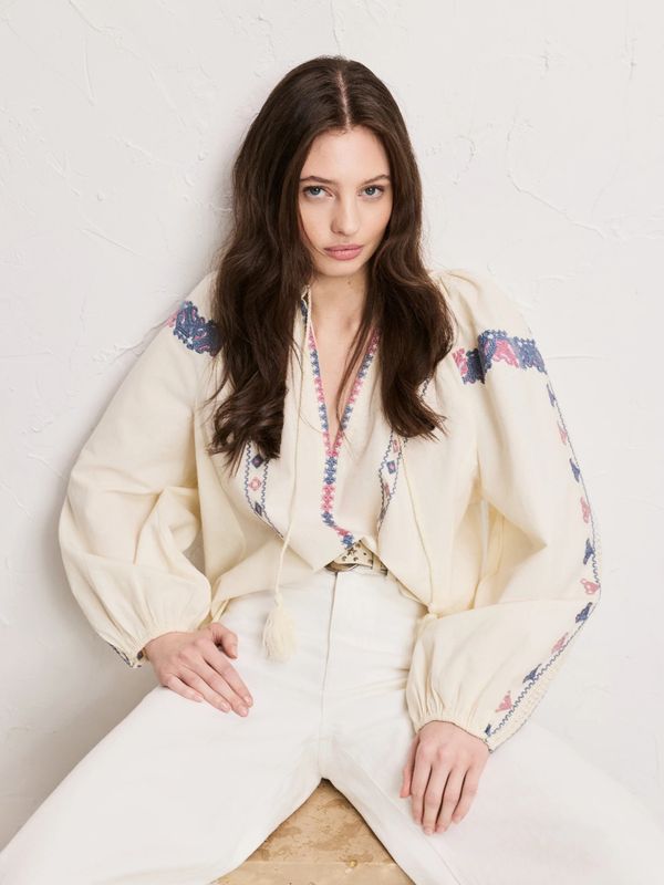 Pia Tjelta Saint Blouse White
