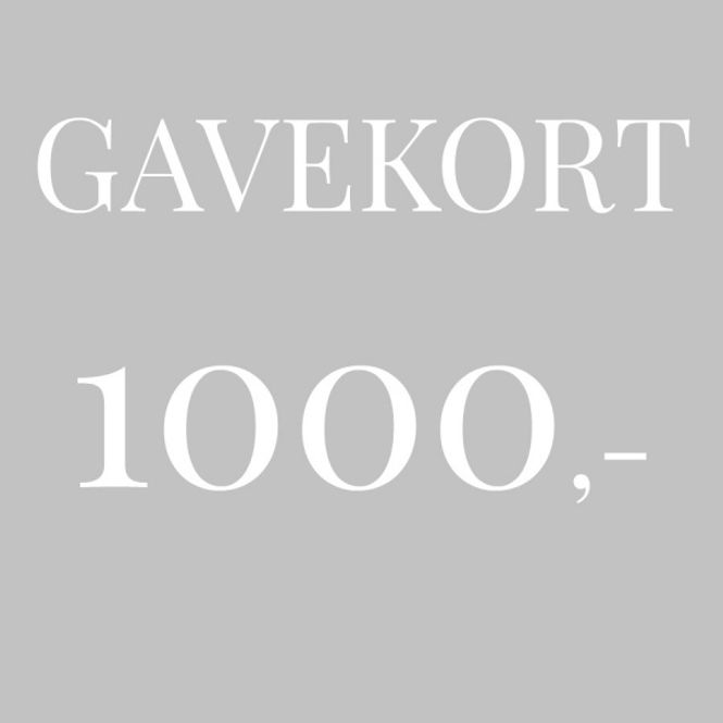 Hovedbilde Gavekort 1.000,-
