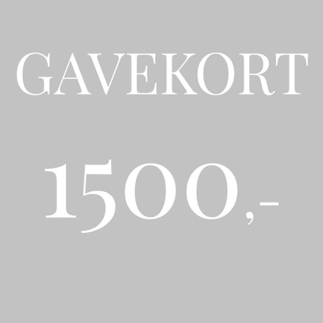 Hovedbilde Gavekort 1.500,-