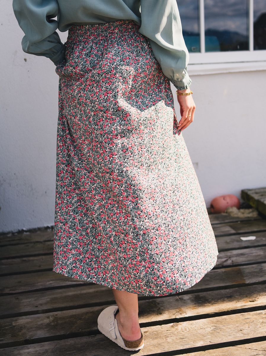 RAUS Astrid HW Skirt C Green Flower