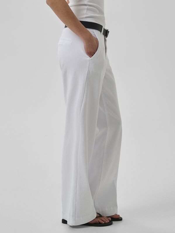 My Essential Wardrobe Lara 149 Wide Pant Bright White