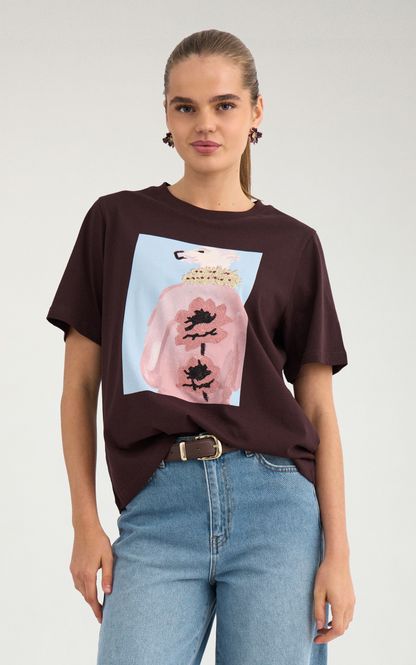 Hovedbilde Nümph Manta T-Shirt Chocolate ...