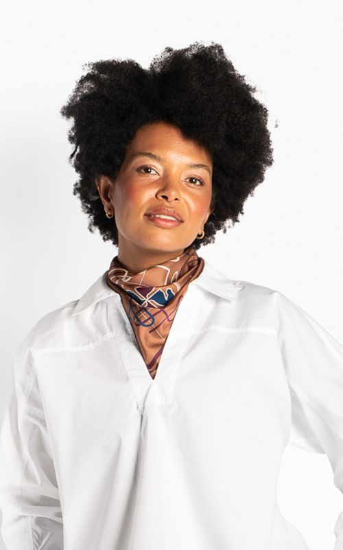 HÉST Annie Silk Scarf Small Thrush