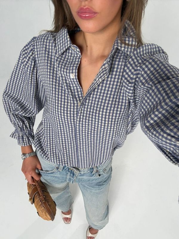 MissMaya Amy Blouse Misty Blue