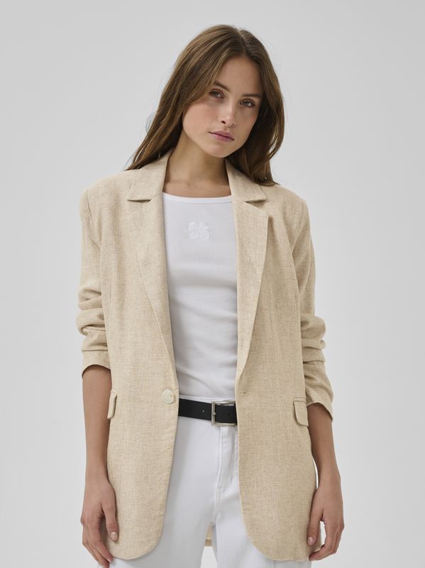 My Essential Wardrobe Lavita Blazer Oatmel Melange