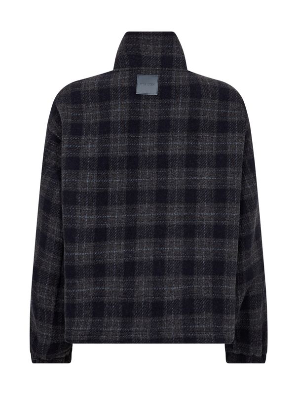 Mos Mosh Camille Check Jacket Salute Navy