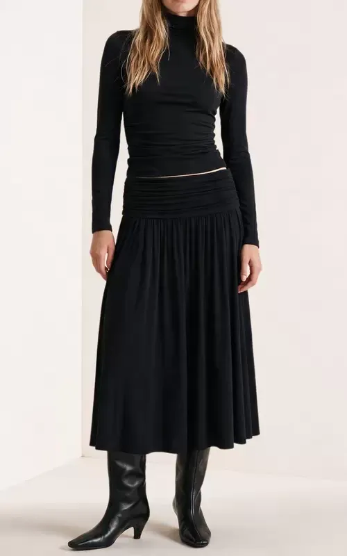 By TiMo Jersey Skirt Black