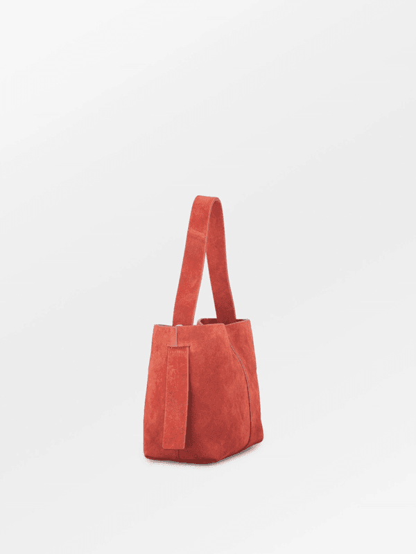 BECK SÖNDERGAARD Suede Fraya Sea Bag  Picante Red