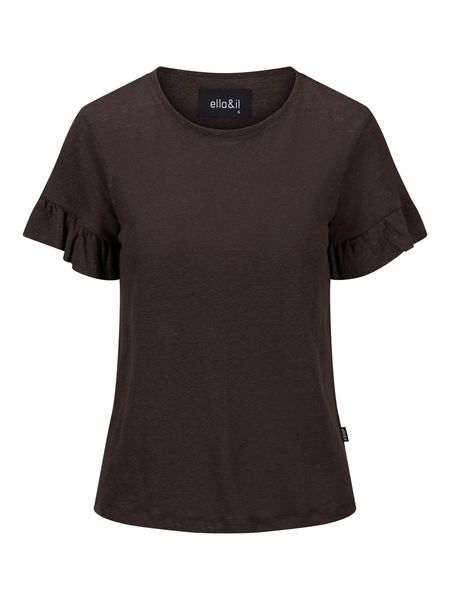 Hovedbilde ella&il Lara Linen Tee Black