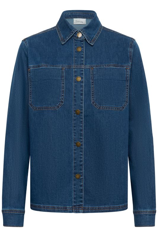 My Essential Wardrobe Ann 115 Denim Shirt Medium Clear Blue Wash