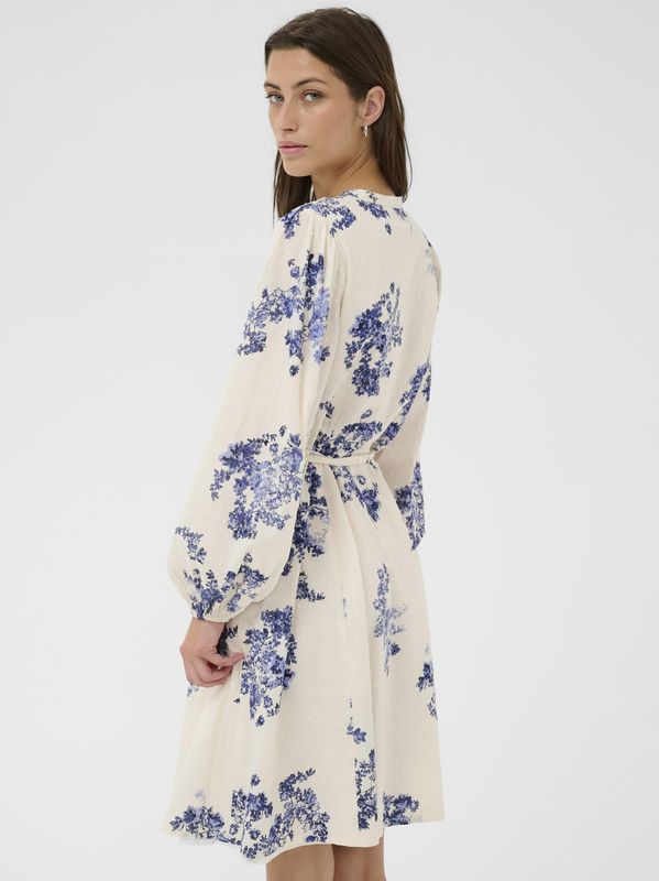 Part Two Avira Dress Blue Shadow Flower Print