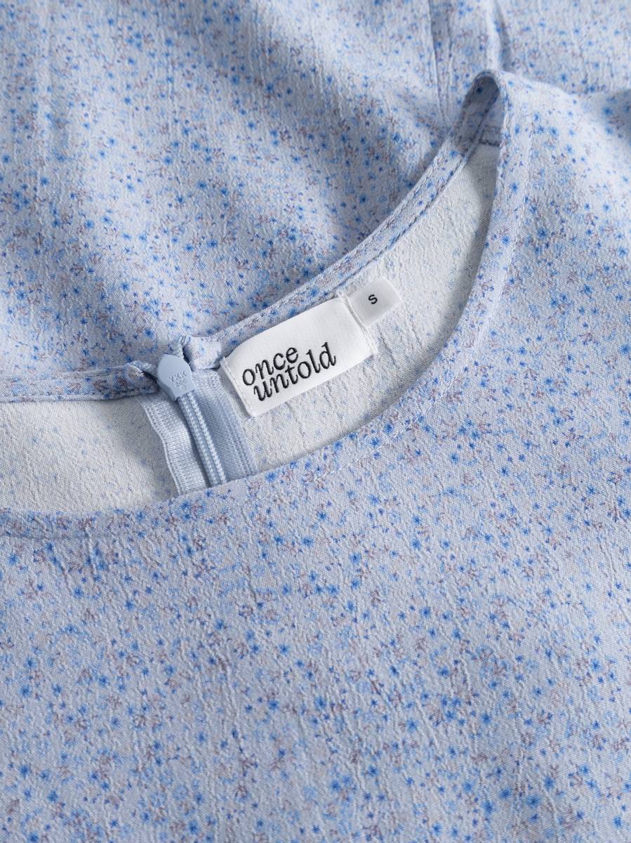 Once Untold Ellen Dress Blue Petite Flower