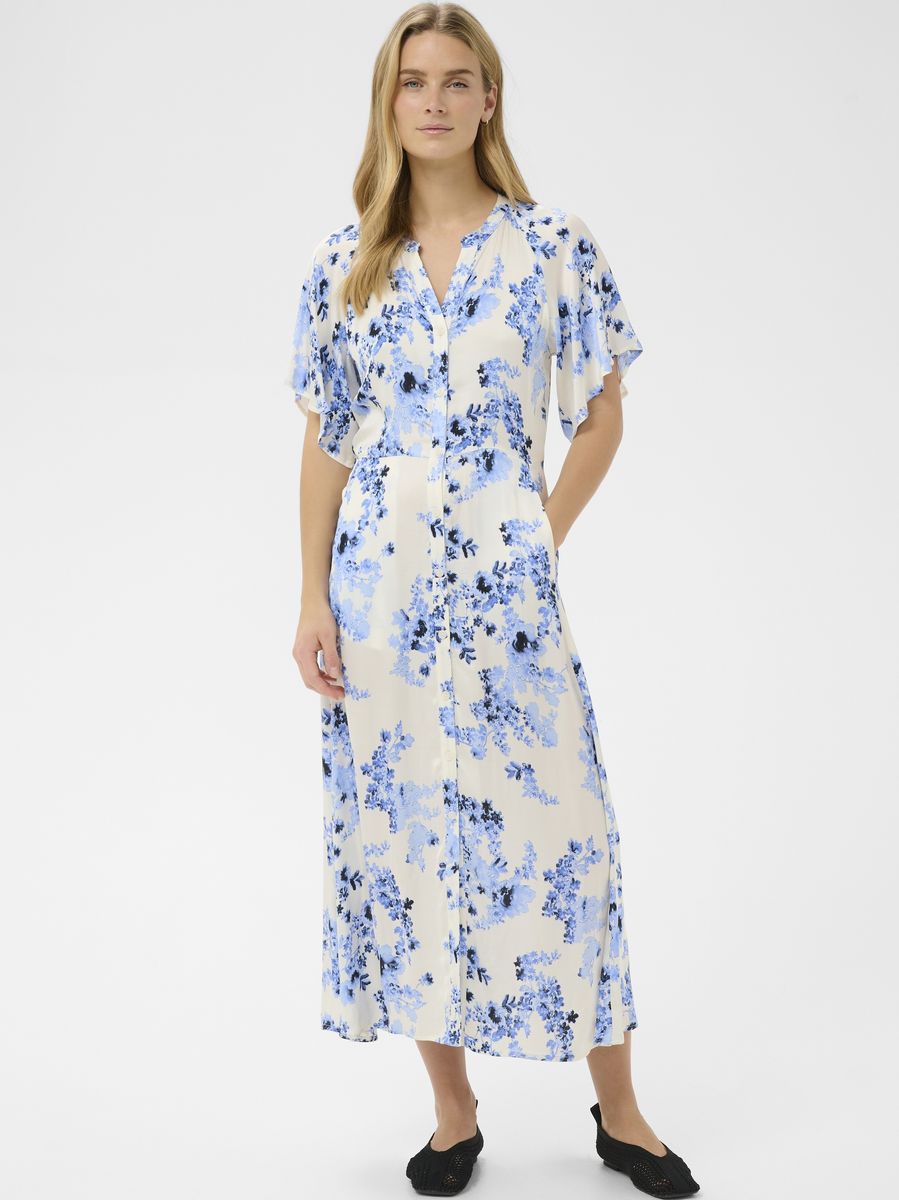 Part Two Alaja Dress Blue Shadow Flower