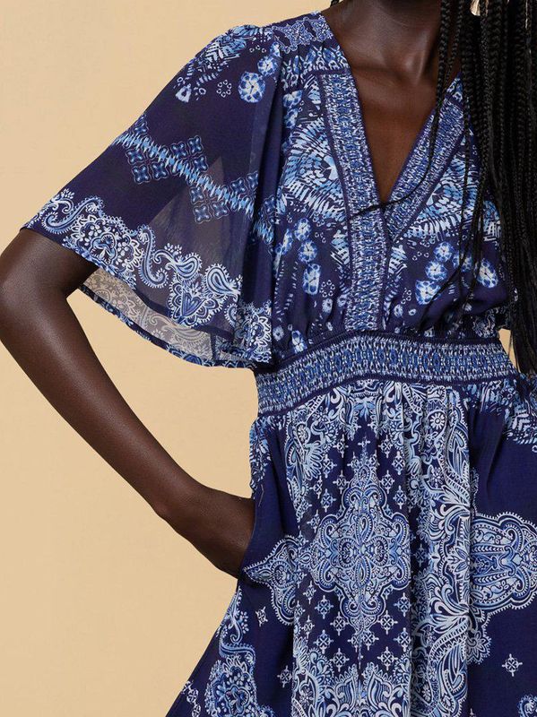 Hale Bob Alitzel Long Dress Navy