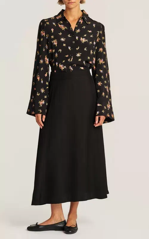 By TiMo Viscose Blouse Midnight Flowers
