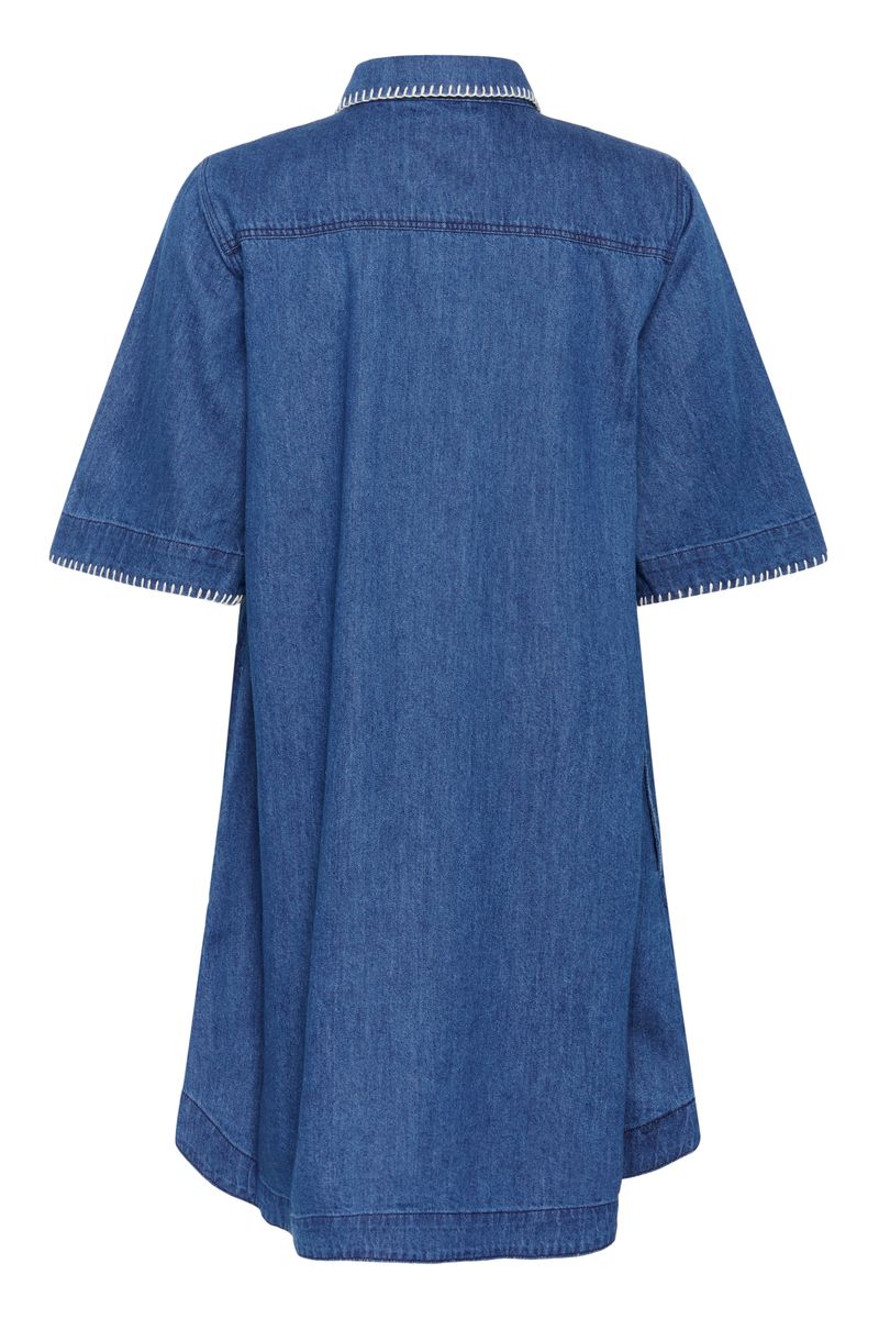 Part Two Sardia Dress Medium Blue Stitch