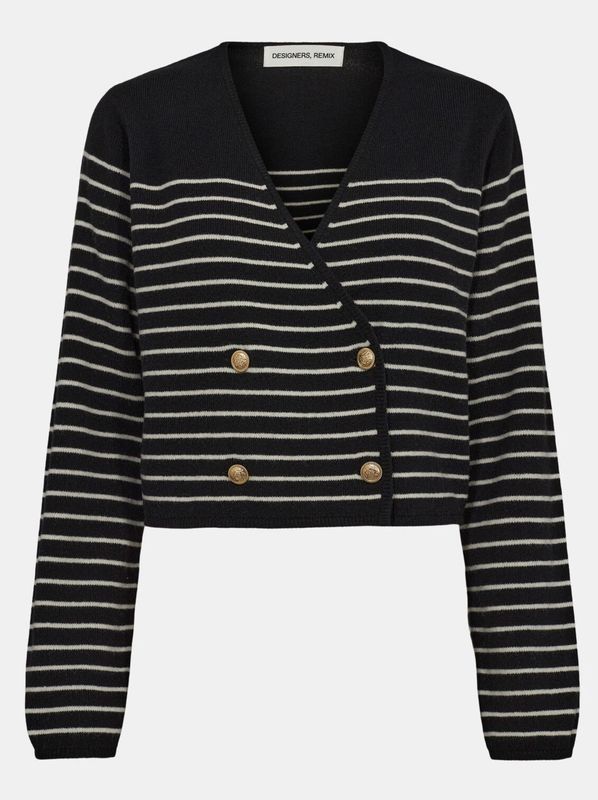 Designers Remix Cosmo Jacket Black/Cream Stripe