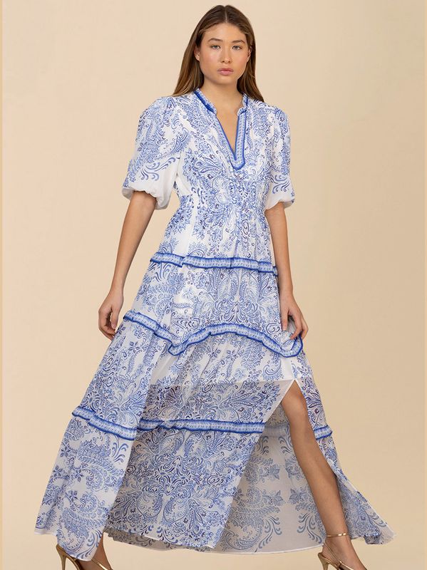 Hale Bob Buttercup Dress Blue