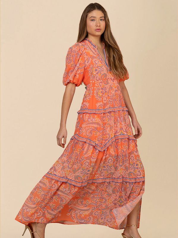 Hale Bob Buttercup Dress Orange