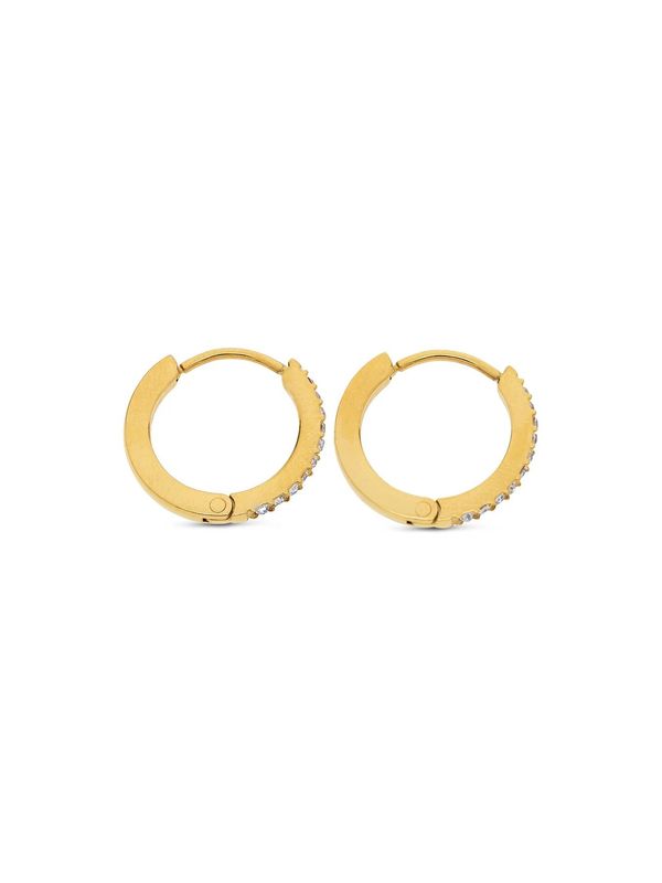 Timi Nilea Crystal Hoop Stainless Steel