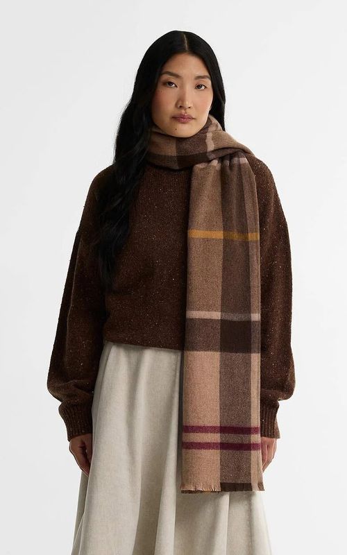 Barbour Rosefield Tartan Scarf Muted Tartan