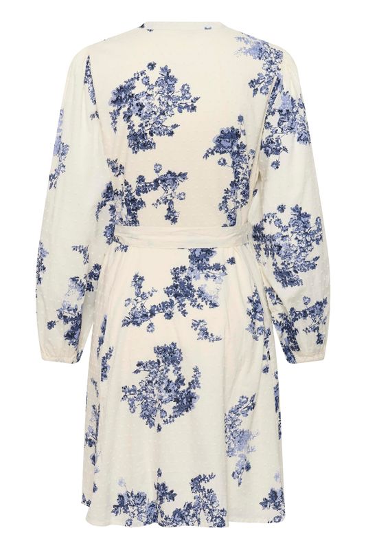 Part Two Avira Dress Blue Shadow Flower Print