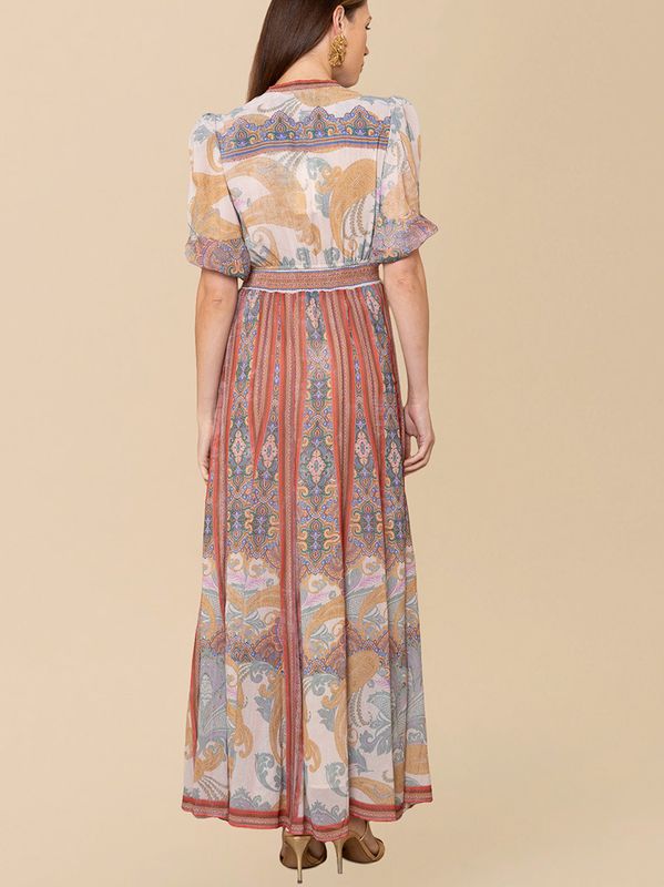 Hale Bob Liliosa Dress Brown