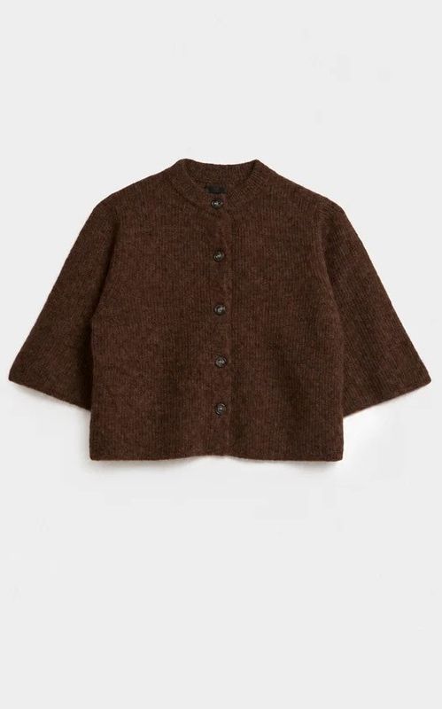 AKS Label Nolita Mohair Cardigan Espresso