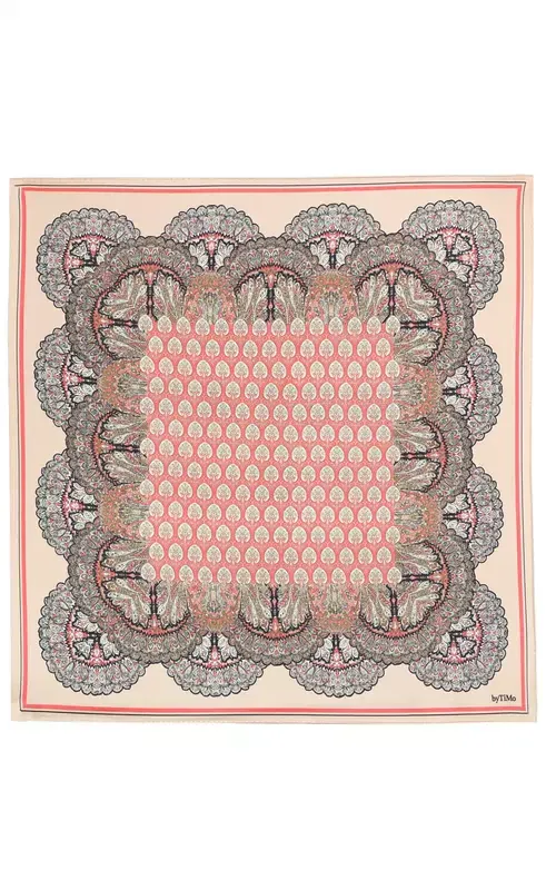 By TiMo Silk Scarf Autumn Paisley