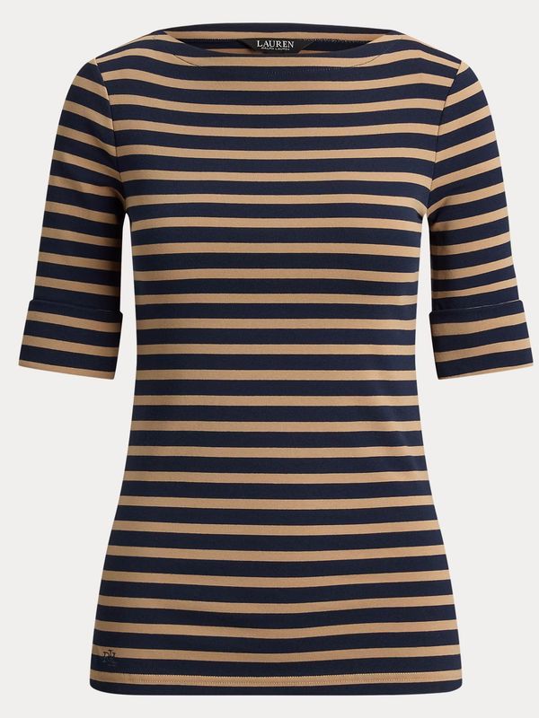 Lauren RL Knit T-shirt Navy/Camel 