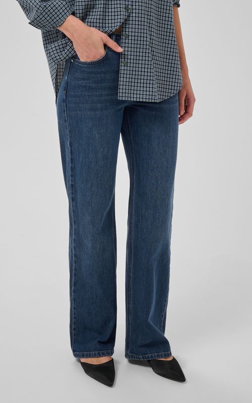 My Essential Wardrobe 05 The Louis 139 Wide Jeans Dk Blue Retro Wash