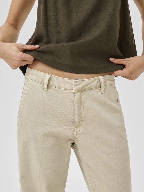 My Essential Wardrobe Lara 149 Wide Pant Oatmeal