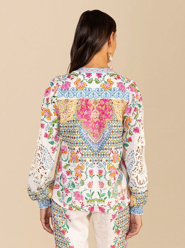Hale Bob Dinah Blouse Ivory