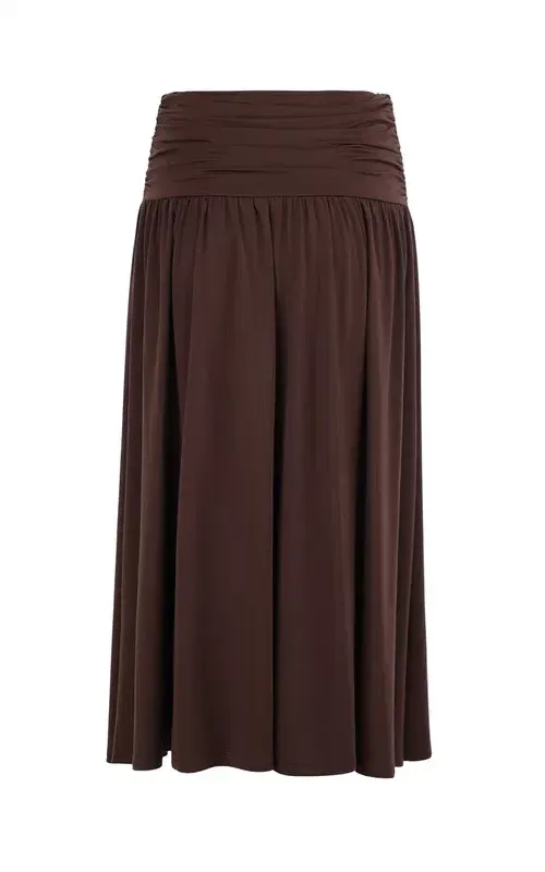 By TiMo Jersey Skirt Brown