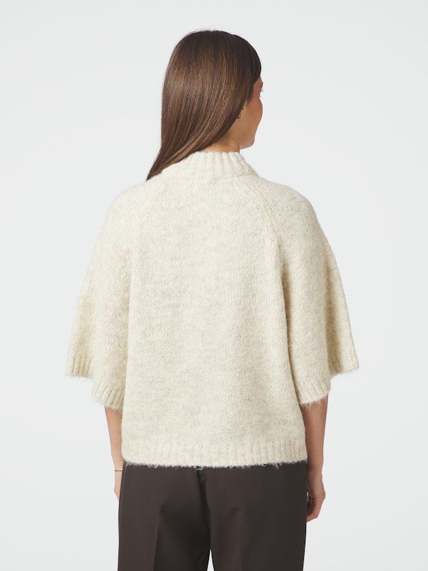 Neo Noir Benuta Fluffy Knit Cardigan Ivory
