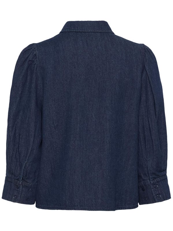 Soaked in Luxury Chaman Hella Shirt Dark Blue Denim