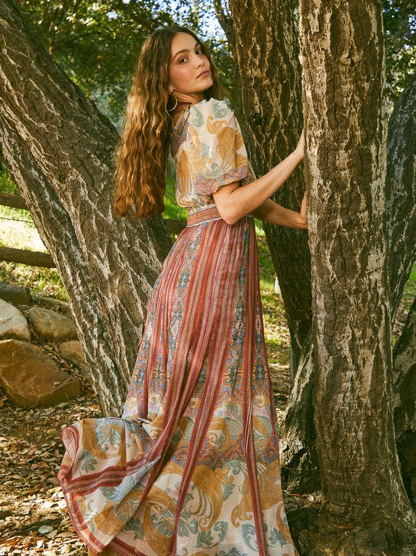 Hale Bob Liliosa Dress Brown