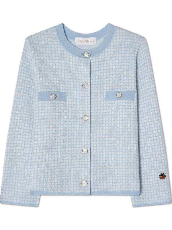 Busnel Elle Jacket Pepita Ice Blue