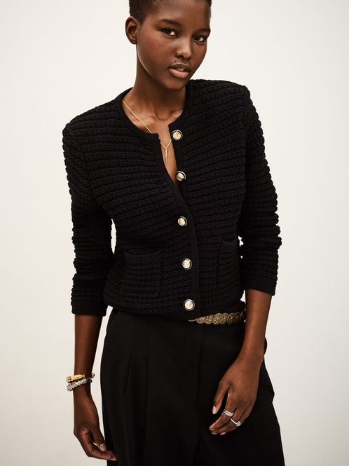 Hovedbilde ba&sh Gaspard Cardigan Black