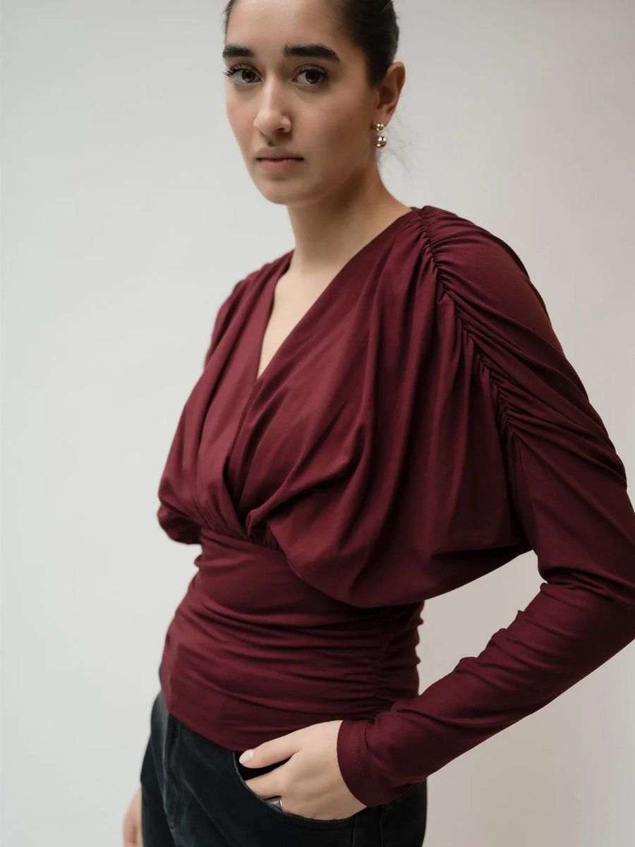 VIVEH Salvia Top Burgundy