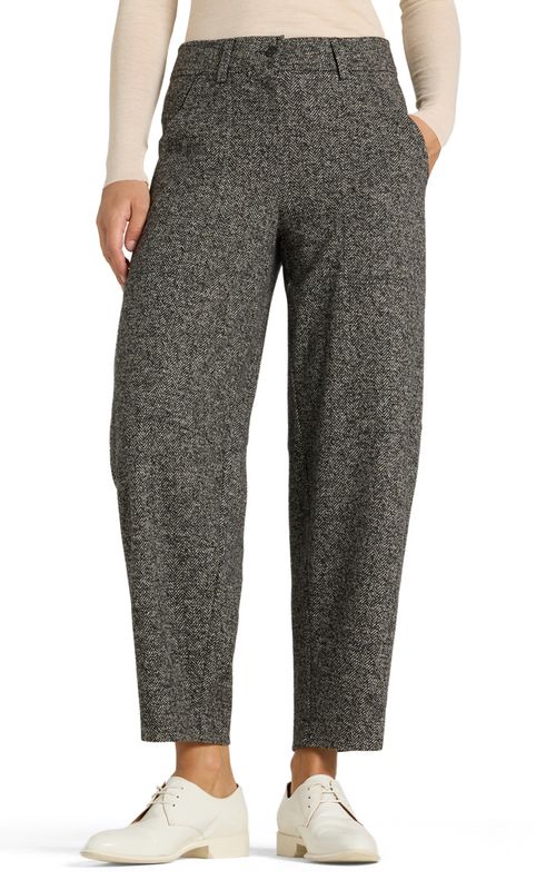 Cambio Orly Plain Herringbone Black/Silver