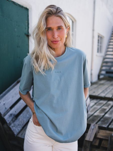 Hovedbilde RAUS Linn Logo Tee C Green/ D ...