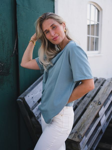 Hovedbilde RAUS Linn Logo Tee C Green/ D ...