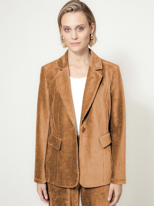 Catnoir Cord Blazer Cognac