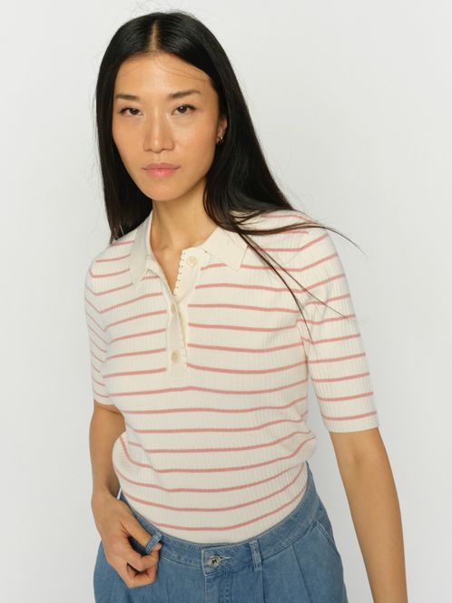 Hovedbilde Mos Mosh Caliz Stripe SS Knit ...