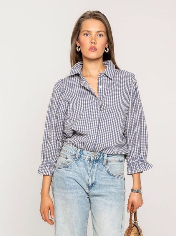 MissMaya Amy Blouse Misty Blue